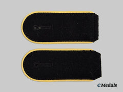 Germany, Ss. A Set Of Waffen-Ss Signals Enlisted Personnel Shoulder Straps