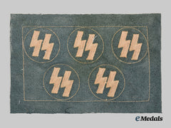 Germany, Ss. A Sheet Of Unfinished Runic Breast Insignia, By Franz Otto