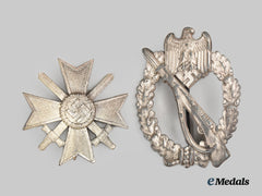 Germany, Wehrmacht. A Pair Of Service Badges