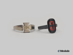 Germany, Imperial. A Pair Of First World War Patriotic Rings