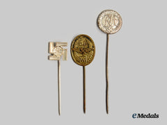 Germany, Third Reich. A Mixed Lot Of Stick Pin Miniatures