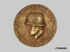 Germany, Heer. A Landesschützen-Bataillon 532 Christmas 1941 Commemorative Medallion