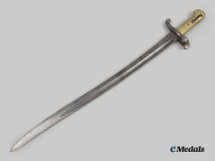 France, Ii Empire. An  M1842 Yataghan Sword Bayonet