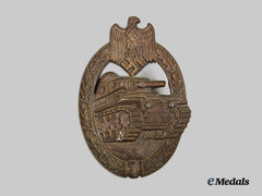 Germany, Wehrmacht. A Panzer Assault Badge, Bronze Grade, By Rudolf Karneth