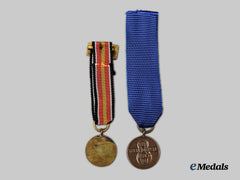 Germany, Third Reich. A Pair Of Miniature Awards
