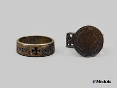 Germany, Imperial. A Pair Of Patriotic Rings