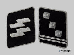 Germany, Ss. A Set Of Waffen-Ss Obersturmführer Collar Tabs