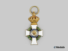 Saxony, Kingdom. An Albert Order, Miniature Cross In Gold