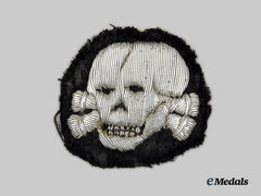 Germany, Ss. A Rare Waffen-Ss Officer’s Visor Cap Totenkopf, Collar Tab Cutoff Example