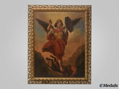 Italy, States. An Oil Painting Of St. Michael, C.1920