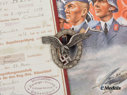 germany,_luftwaffe._a_pilot’s_badge,_with_documents,_to_gefreiter_werner_bartsch_ai23_cbb_7537