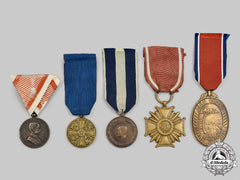 Austria, Finland, Greece, Poland, South Africa. Lot Of Five Awards