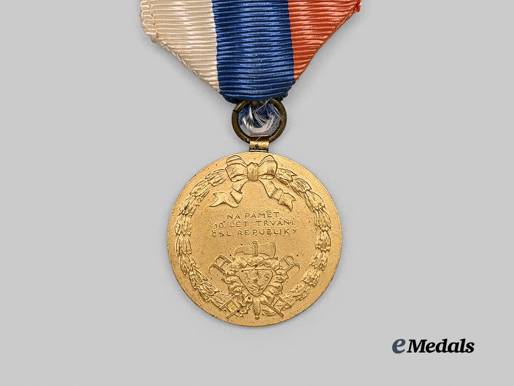 czechoslovakia,_republic._a10th_anniversary_of_the_czechoslovak_republic_medal_e_medals__e_u24380_3