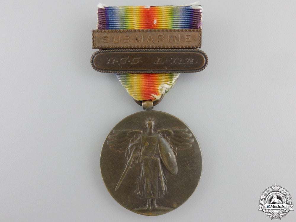 an_american_first_war_victory_medal_to_submarine_u.s.s._l-_ten_an_american_firs_5597d7fc2262a