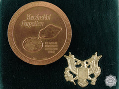 An American Pow Mia In Southeast Asia Medal In Case