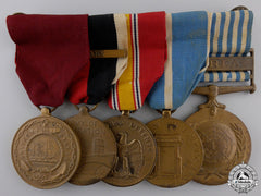 An American Second War & Korea Service Medal Bar