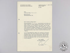 An April 1944 Signed Letter From Martin Bormann