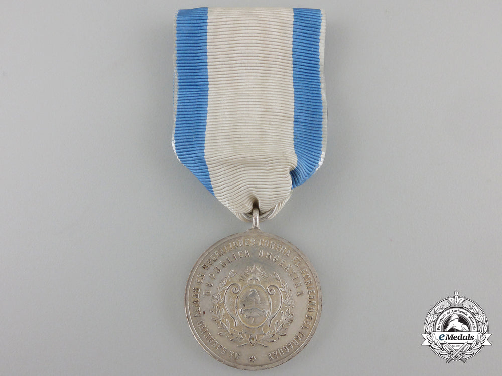 an_argentinian_campaign_medal_for_the_paraguayan_war;_silver_grade_an_argentinian_c_55d1dd31f2cc6