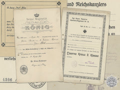 An Document Group To 11Th Royal Bavarian Regiment