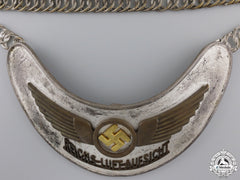 An Early Luftwaffe Air Traffic Controller's "Reichs-Luft-Aufsicht" Gorget