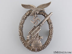 An Early War Luftwaffe Flak Badge In Tombac