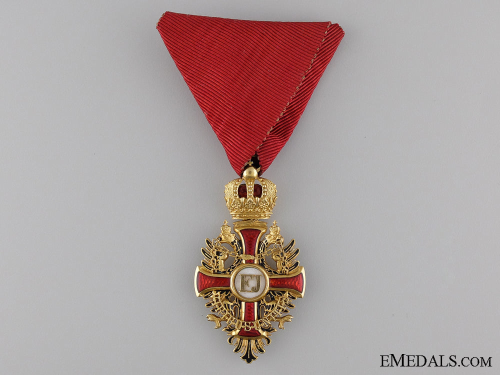 an_exquisite1914_order_of_franz_joseph_in_gold;_knight's_cross_an_exquisite_191_53dce71b529be
