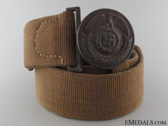 An Extremely Rare Ss Officer’s Tropical Belt & Buckle