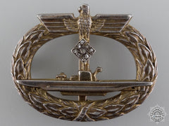 An Extremely Rare Kriegsmarine Submarine Badge With Diamonds, Published Example