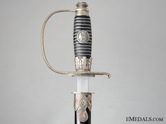 Impressive Ss Officer's Degen By Clemen & Jung; Silver Fittings