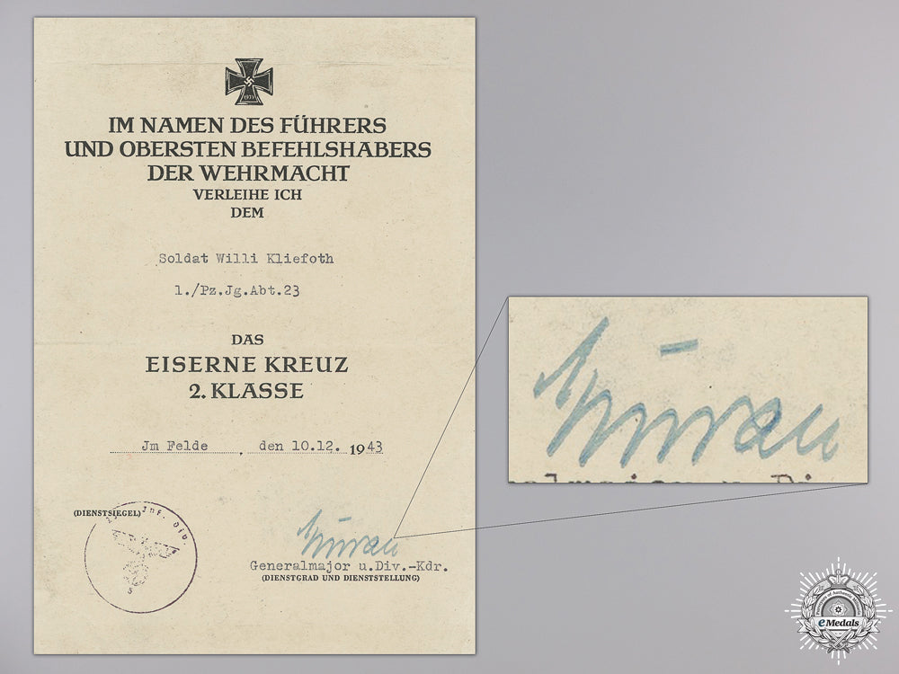 an_iron_cross2_nd_class_award_document_to_the1_st_panzer1943_an_iron_cross_2n_54c272498b666