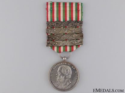 an_italian_independence_medal_with_four_clasps_an_italian_indep_543d77eee5de3