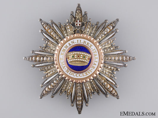 an_italian_order_of_the_crown;_grand_cross_star_an_italian_order_53e3777f25702