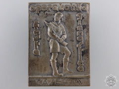 An Italian Youth Fascist Opera Balilla Caserta Badge