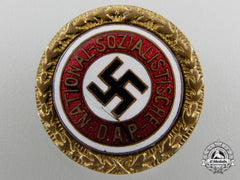 An Nsdap Golden Party Badge; Small Version