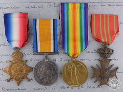 An Old Contemptibles Medal Group; Kia At Delangre Farm