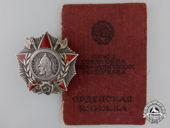 An Order Of Alexander Nevsky For Bravery With Document