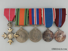 An Order Of The British Empire Second War Medal Grouping