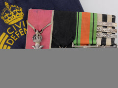 An Order Of The British Empire (Mbe) & St.johns Medal Bar