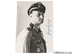 An Army Kc Winner Signed Photograph