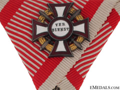 Military Merit Cross With 1St. Cl. Mini Decoration