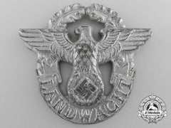 A Second War Landwacht Police Auxiliary Cap Badge