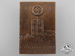 A 1939 Norden-Krumhörn Nsdap District Day Badge By Paulmann & Crone