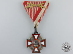 A Military Merit Cross With War Decoration By V.mayer