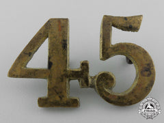 A Fenian Raid Period 45Th West Durham Battalion Of Infantry Collar Badge