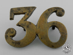 A Fenian Raid Period 36Th Peel Battalion Of Infantry Collar Badge
