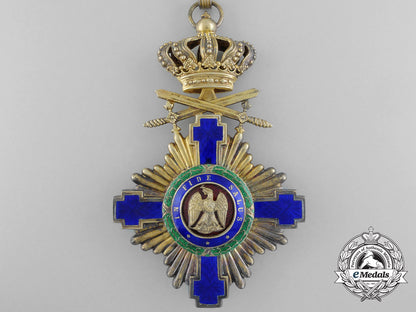 an_order_of_the_star_of_romania;_commander_with_crossed_swords&_case_b_0587