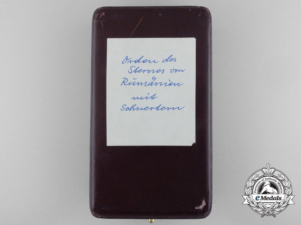 an_order_of_the_star_of_romania;_commander_with_crossed_swords&_case_b_0597