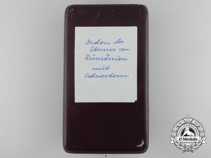 an_order_of_the_star_of_romania;_commander_with_crossed_swords&_case_b_0597