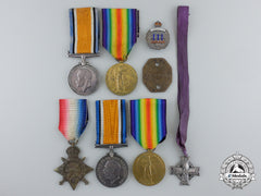 A First War Canadian Memorial Grouping To Fred & John Mcarthur