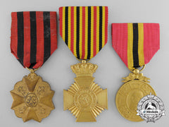 Three Belgian Medals And Awards